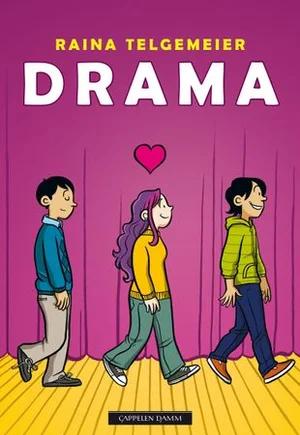 Omslag: "Drama" av Raina Telgemeier