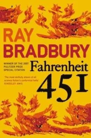 Omslag: "Fahrenheit 451" av Ray Bradbury